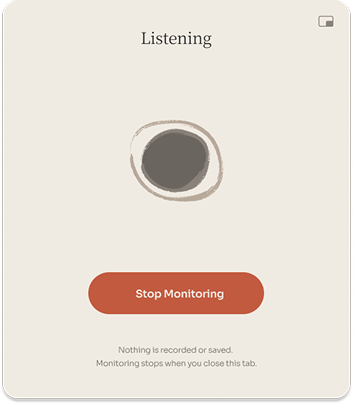 Mezzo monitoring screen